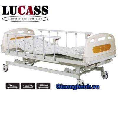 Giường y tế 3 tay quay chính hãng lucass GB3 giá rẻ nhất thị trường