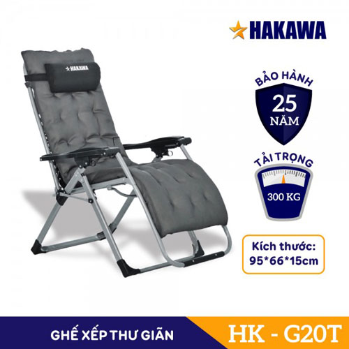 Ghế xếp tải trọng 300kg hakawa HK-G20T