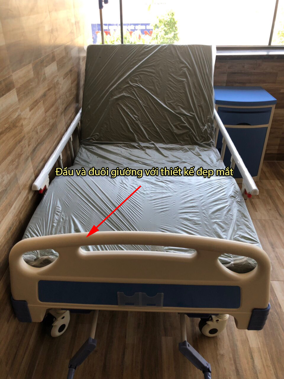 Giường bệnh nhân 2 tay quay DCN02X NIKITA